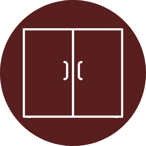 Top Cabinetry Lines Circle Icon