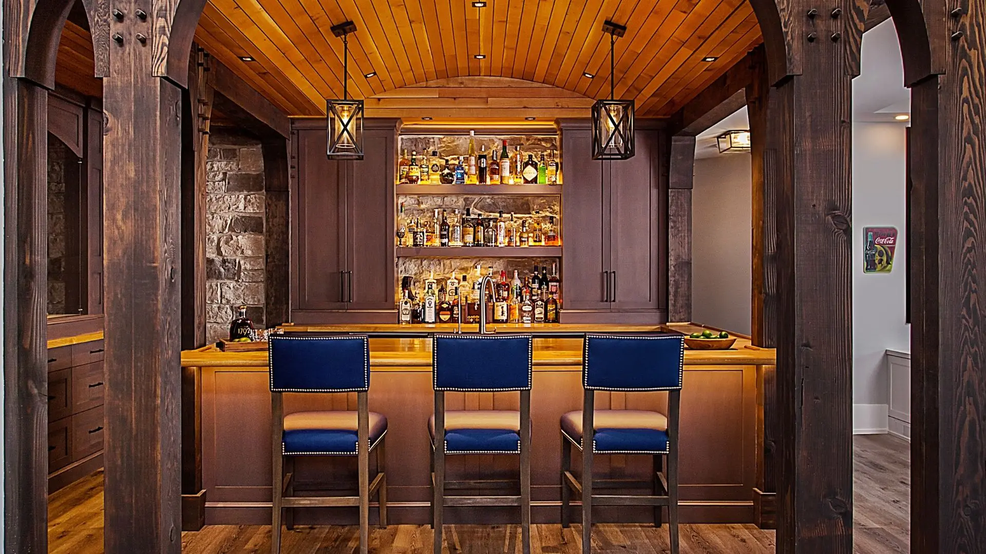 Docked Timbers Basement Bar Project Gallery – Authentic Kitchen & Design
